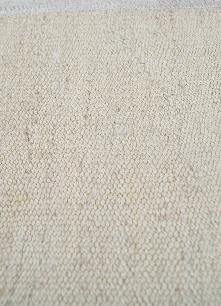 provenance ivory wool hand knotted Rug - CloseUp