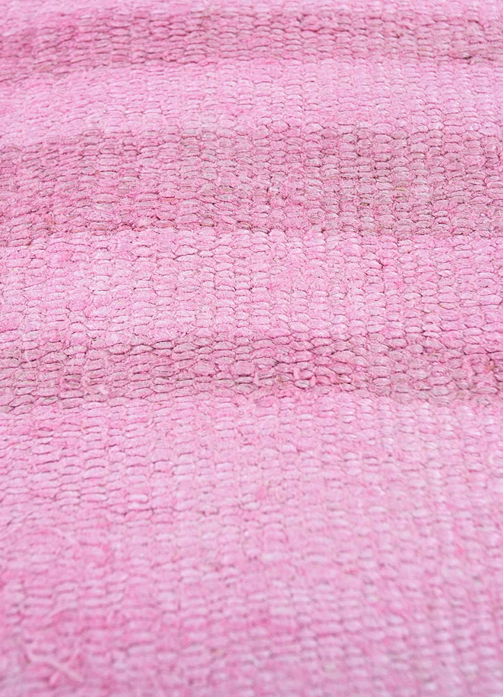 provenance pink and purple wool hand knotted Rug - CloseUp