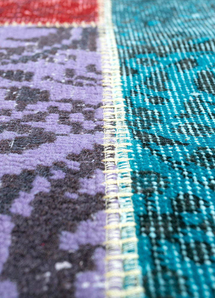 provenance multi wool hand knotted Rug - CloseUp