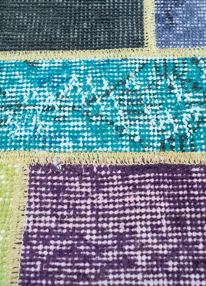 provenance multi wool hand knotted Rug - CloseUp