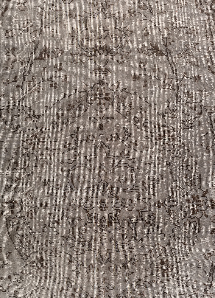 vintage blue wool hand knotted Rug - CloseUp