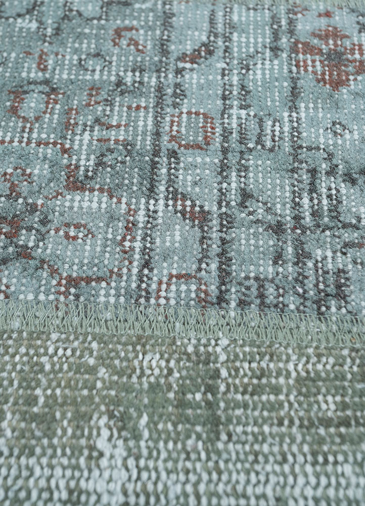 provenance grey and black wool hand knotted Rug - CloseUp