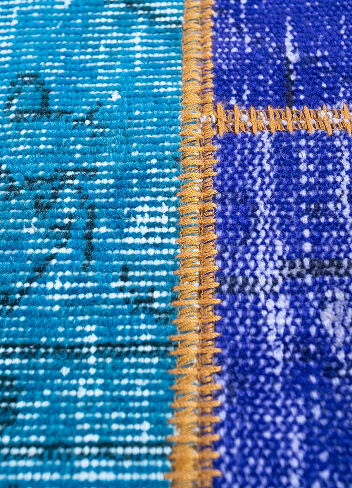 provenance multi wool hand knotted Rug - CloseUp