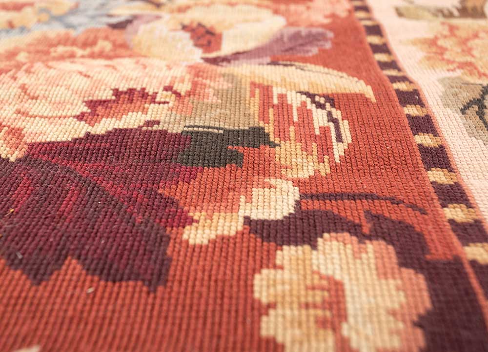 wall art pink and purple wool flat weaves WALL ART & TAPESTRY - CloseUp
