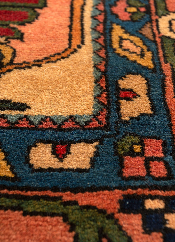 nuray gold wool hand knotted Rug - CloseUp