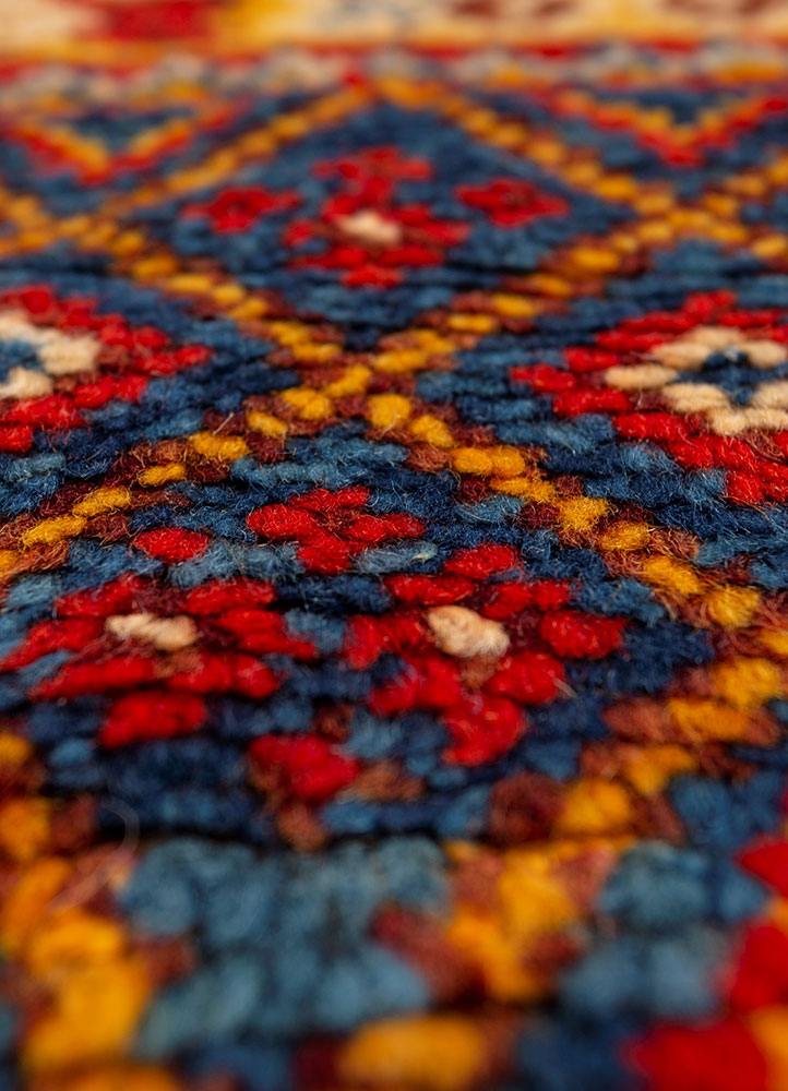kiaan ivory wool hand knotted Rug - CloseUp