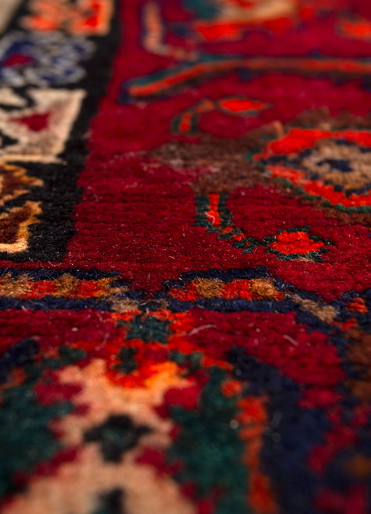 nuray beige and brown wool hand knotted Rug - CloseUp
