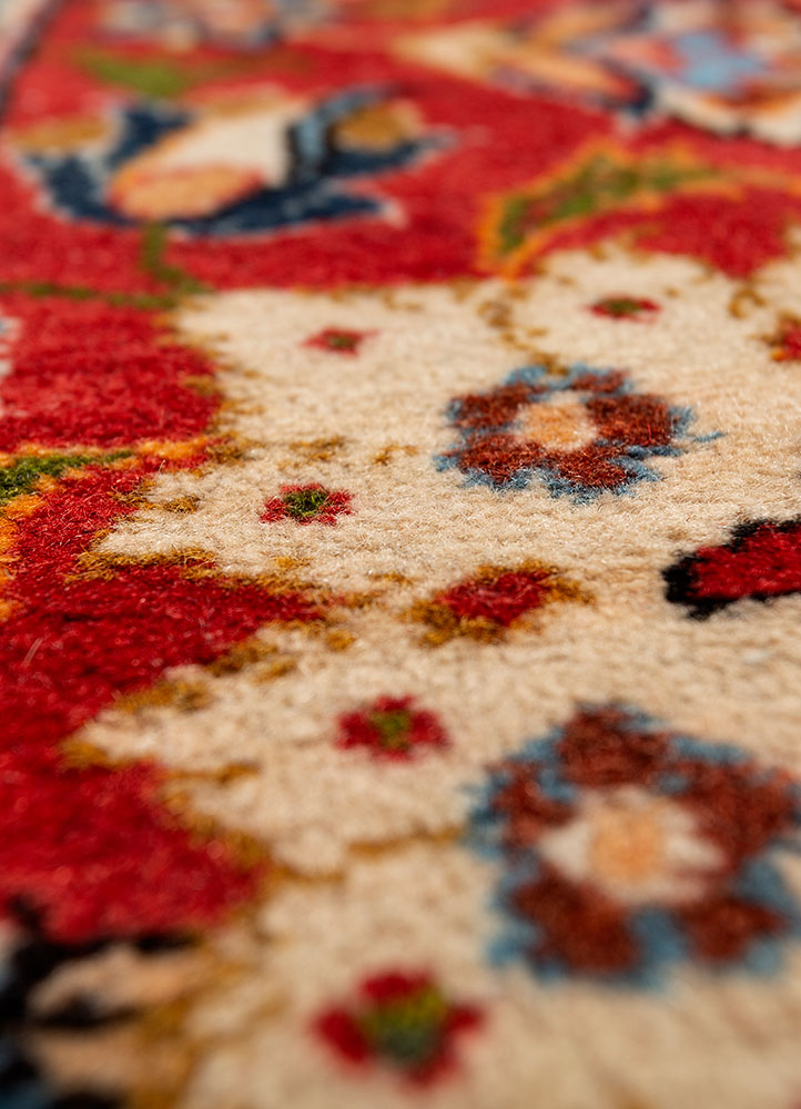 aalam grey and black wool hand knotted Rug - CloseUp