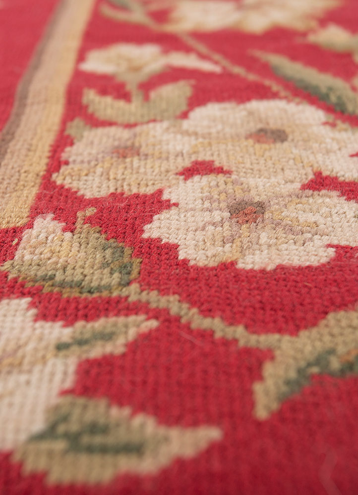 wall art red and orange wool flat weaves WALL ART & TAPESTRY - CloseUp