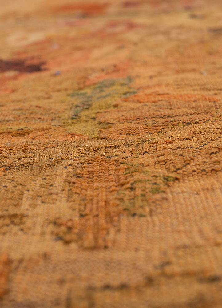 wall art red and orange wool flat weaves WALL ART & TAPESTRY - CloseUp