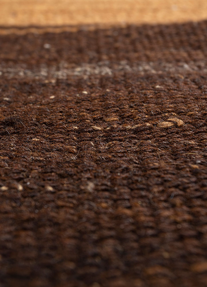 nayaab gold jute and hemp flat weaves Rug - CloseUp