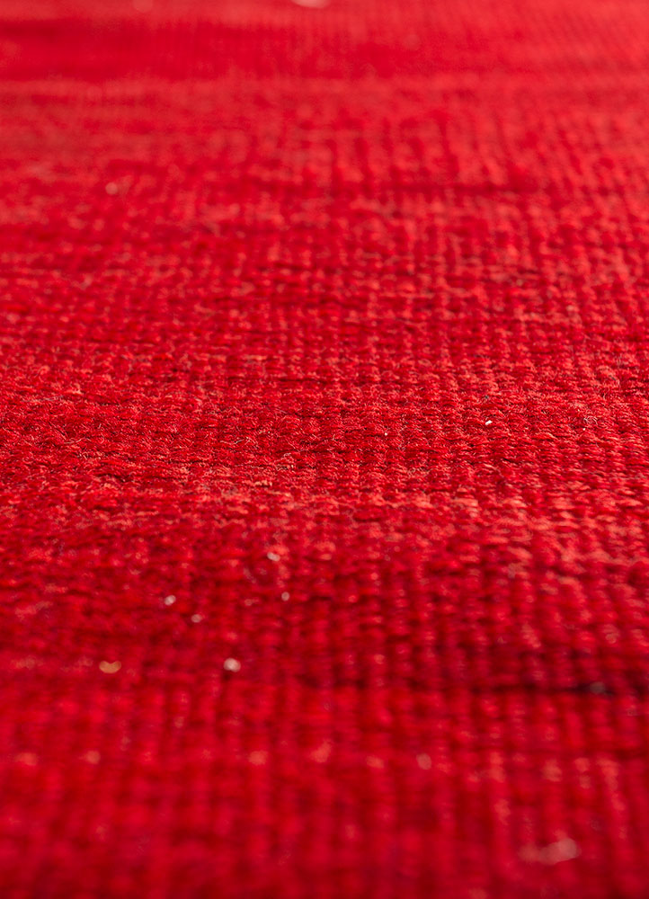 nuray pink and purple wool hand knotted Rug - CloseUp