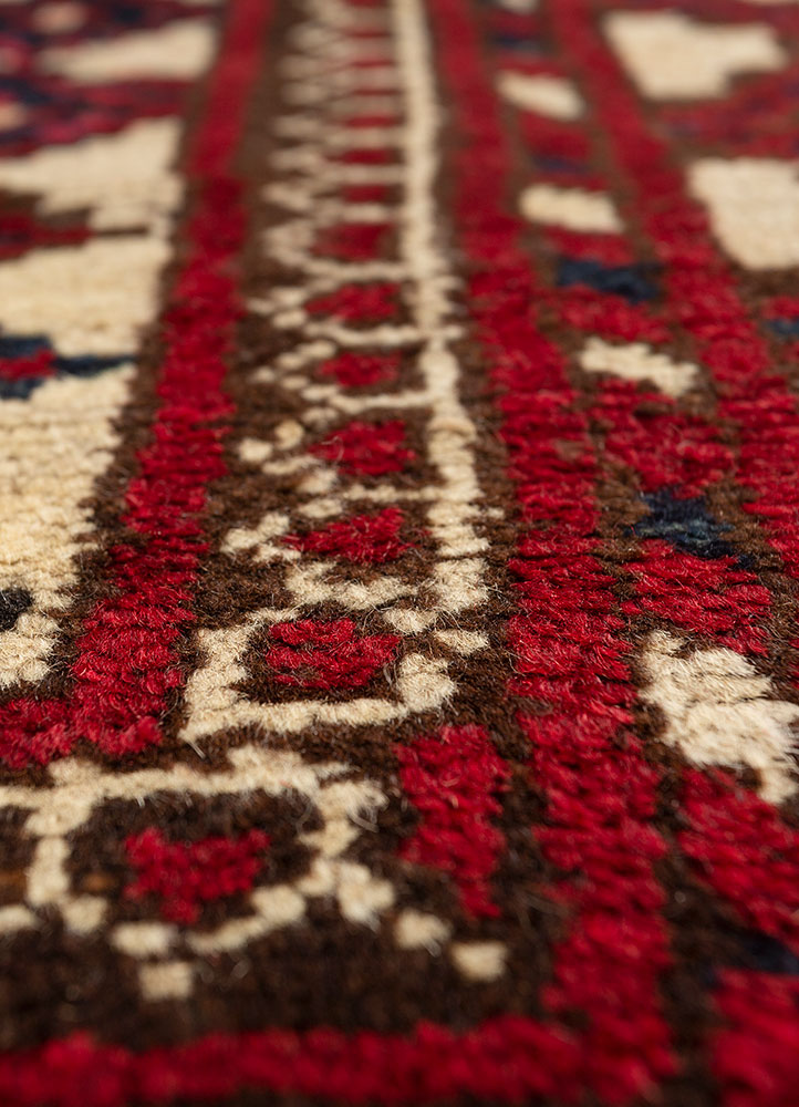 kiaan ivory wool hand knotted Rug - CloseUp
