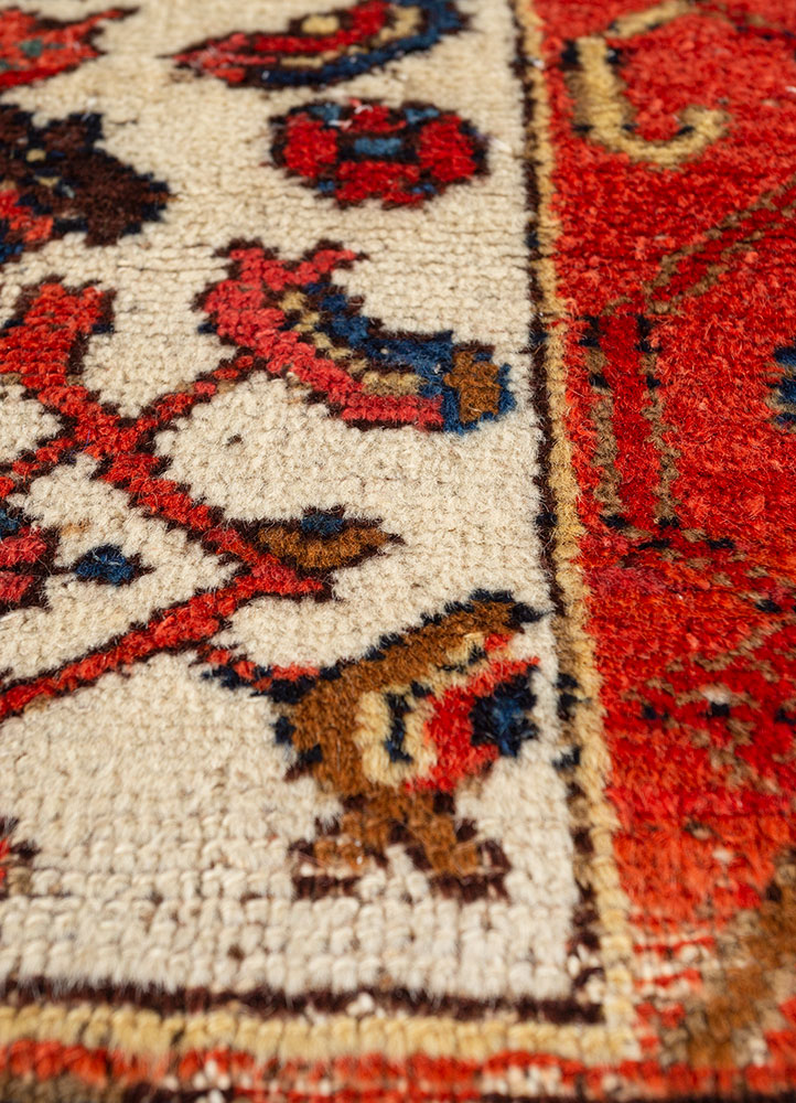 kiaan blue wool hand knotted Rug - CloseUp