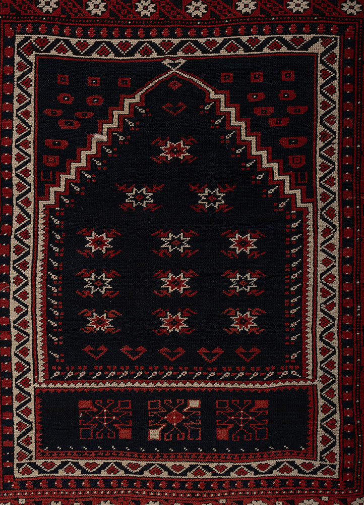aalam red and orange wool flat weaves Rug - CloseUp