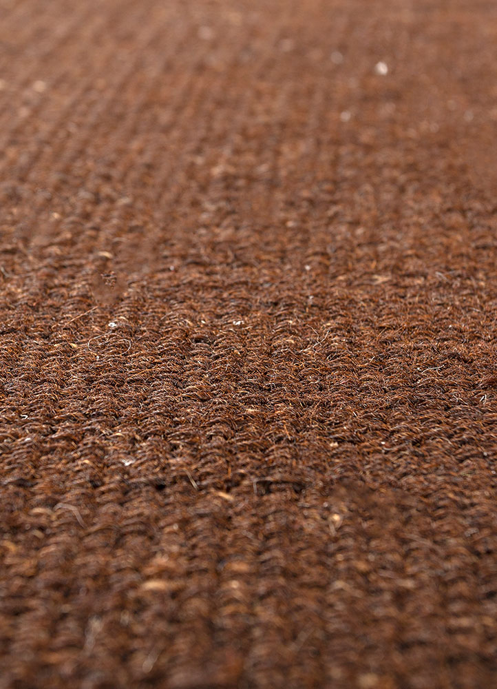 nayaab beige and brown jute and hemp flat weaves Rug - CloseUp