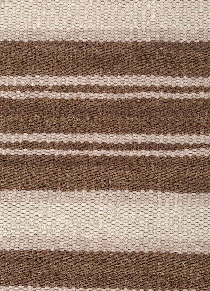 nomadic threads beige and brown jute and hemp flat weaves Rug - CloseUp