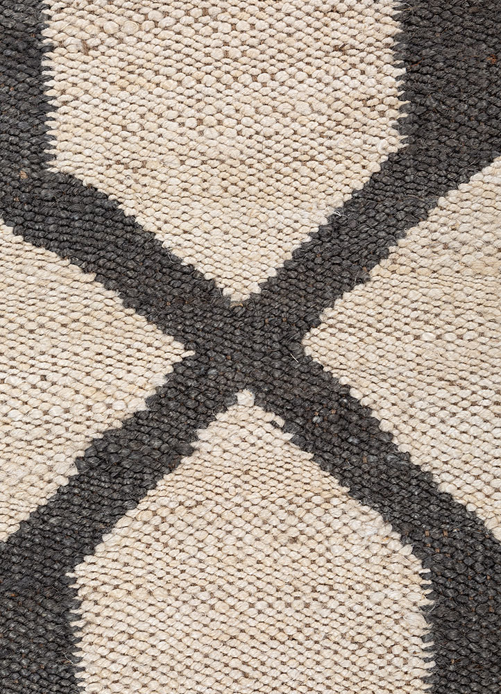 nomadic threads beige and brown jute and hemp flat weaves Rug - CloseUp
