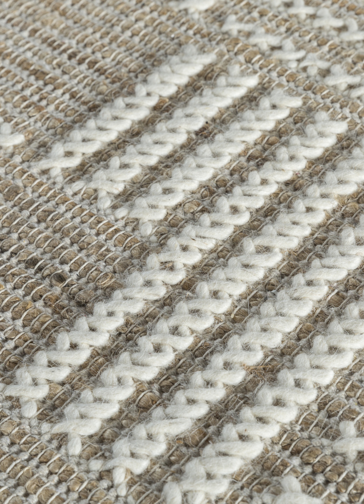 nomadic threads beige and brown jute and hemp flat weaves Rug - CloseUp