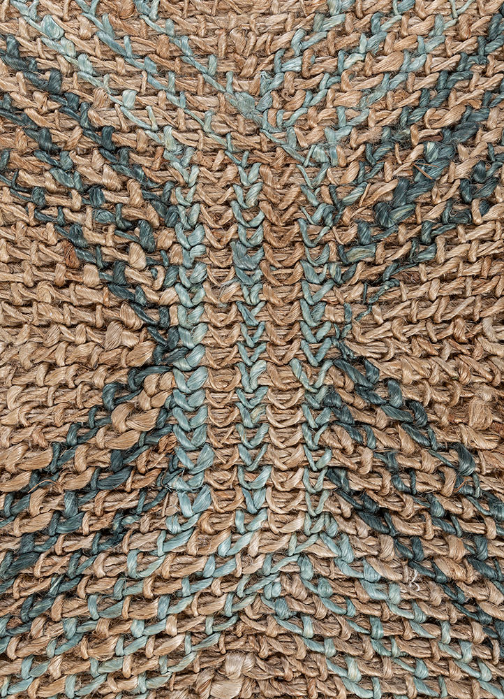 nomadic threads blue jute and hemp flat weaves Rug - CloseUp