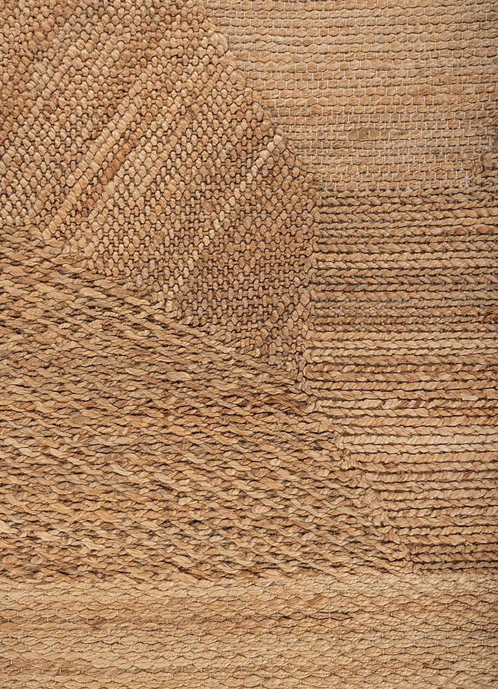 nomadic threads beige and brown jute and hemp flat weaves Rug - CloseUp