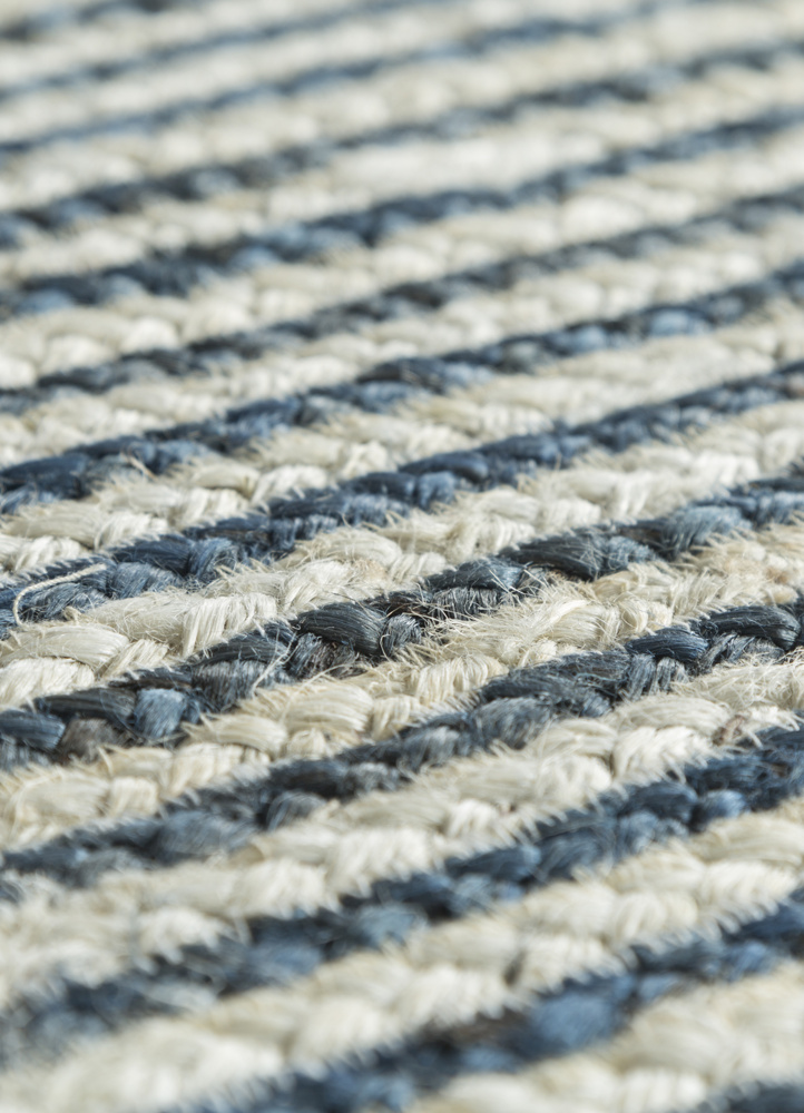 abrash grey and black jute and hemp flat weaves Rug - CloseUp
