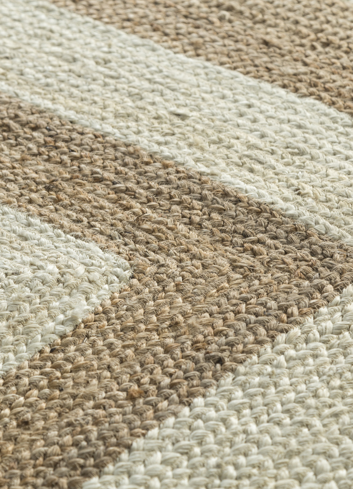 nomadic threads beige and brown jute and hemp flat weaves Rug - CloseUp