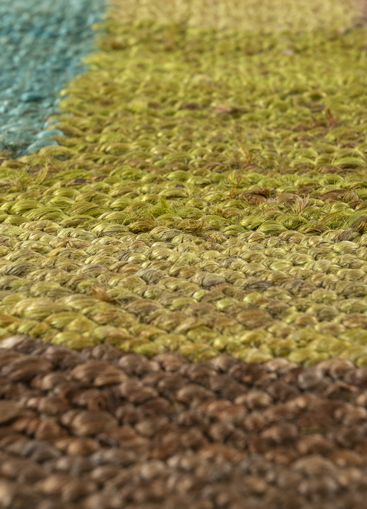 nomadic threads blue jute and hemp flat weaves Rug - CloseUp