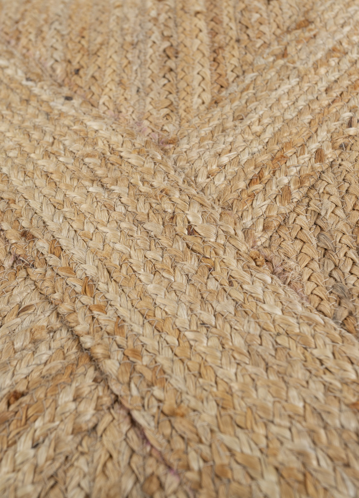 nomadic threads beige and brown jute and hemp flat weaves Rug - CloseUp