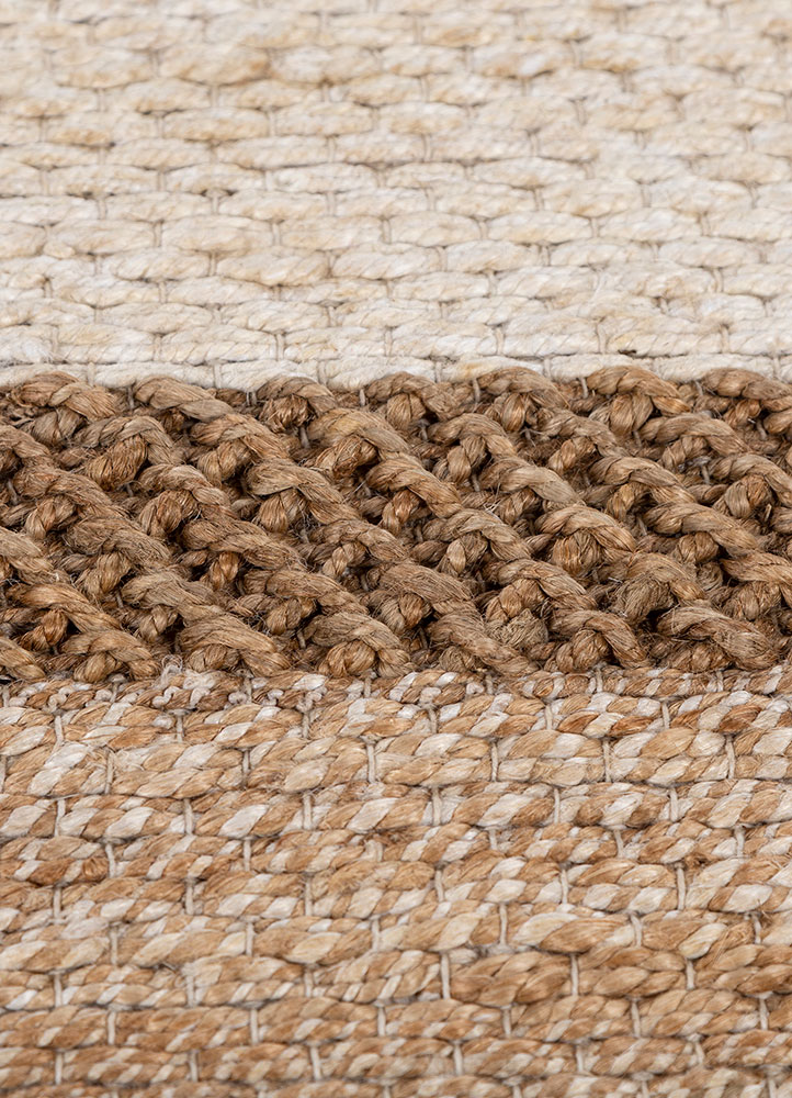 nomadic threads beige and brown jute and hemp flat weaves Rug - CloseUp