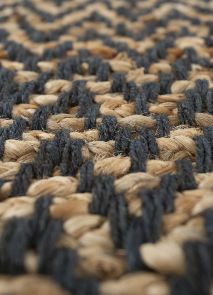 nomadic threads beige and brown jute and hemp flat weaves Rug - CloseUp