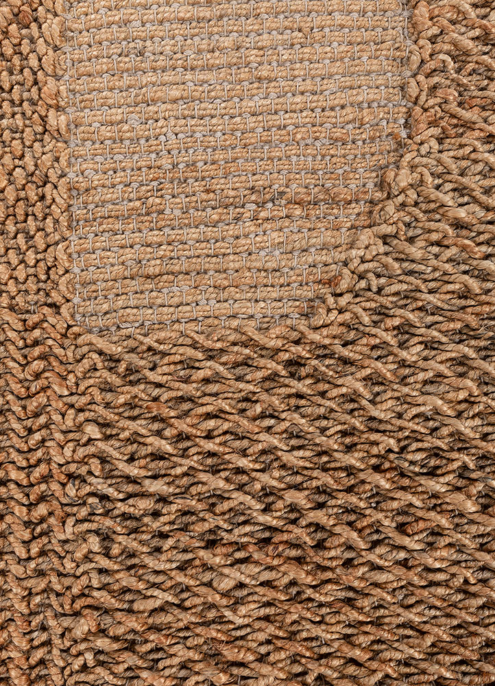 nomadic threads beige and brown jute and hemp flat weaves Rug - CloseUp