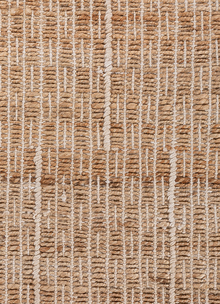 nomadic threads beige and brown jute and hemp flat weaves Rug - CloseUp