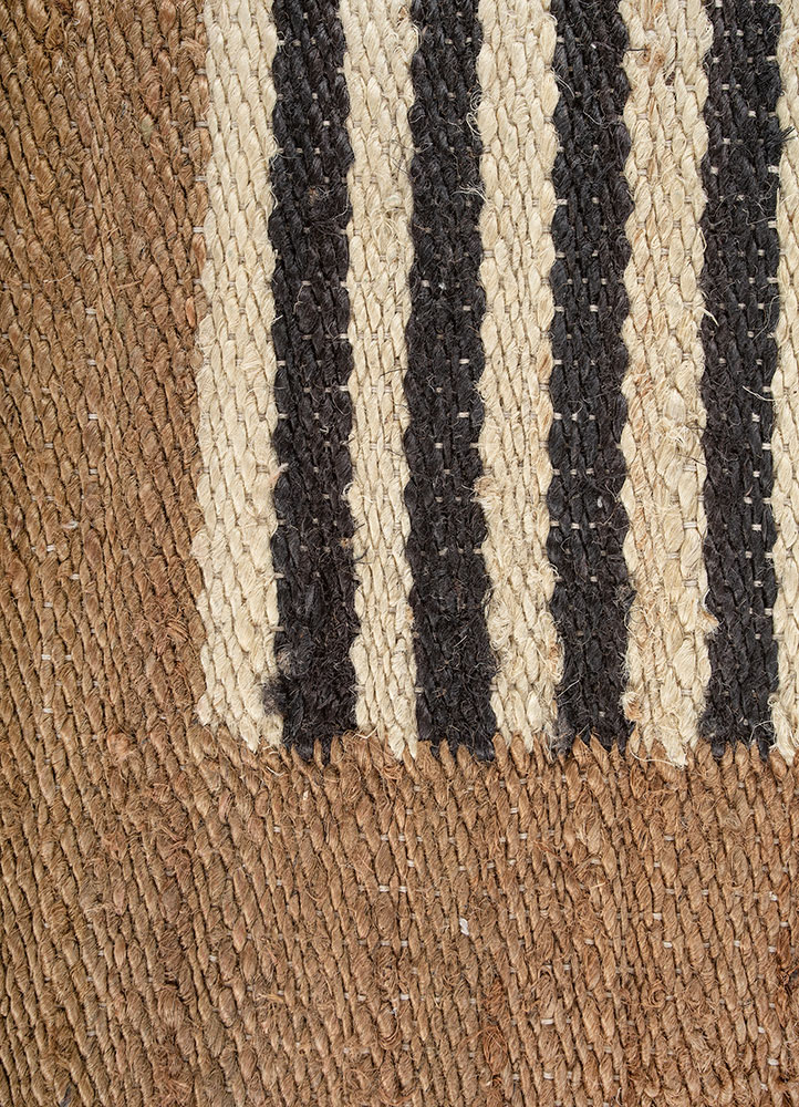 nomadic threads beige and brown jute and hemp flat weaves Rug - CloseUp