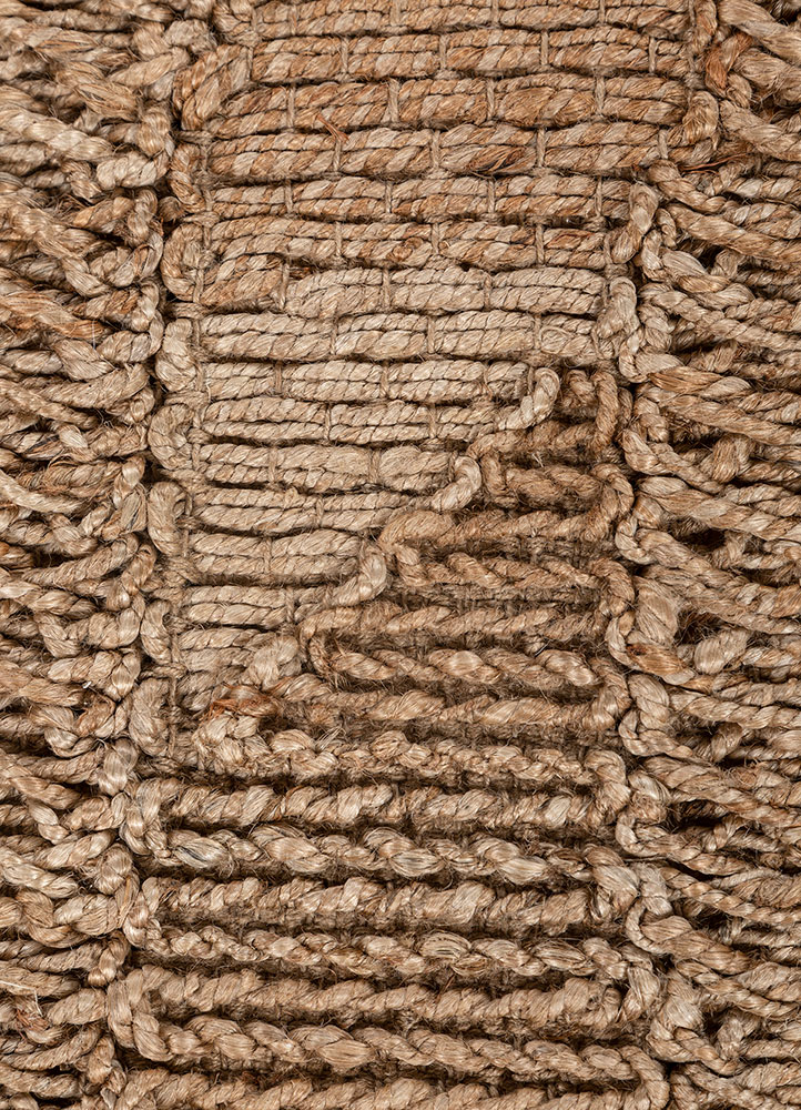 nomadic threads beige and brown jute and hemp flat weaves Rug - CloseUp
