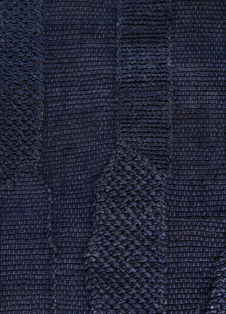 nomadic threads blue jute and hemp flat weaves Rug - CloseUp