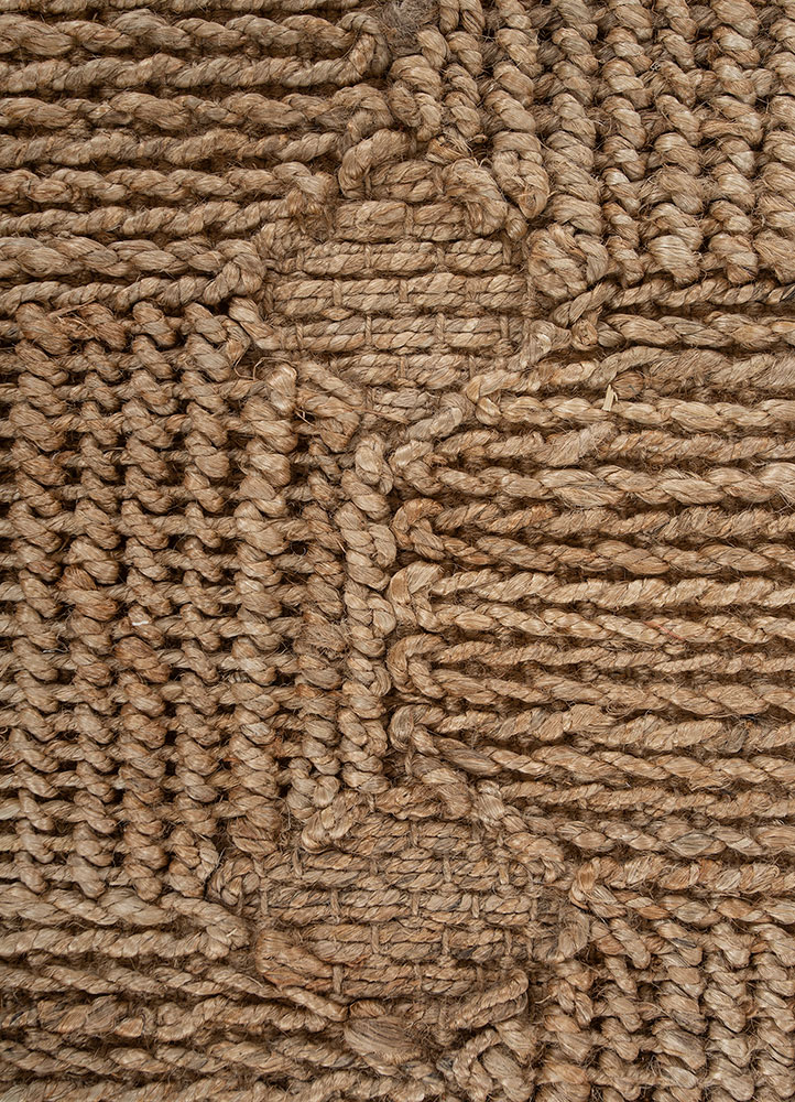 nomadic threads beige and brown jute and hemp flat weaves Rug - CloseUp