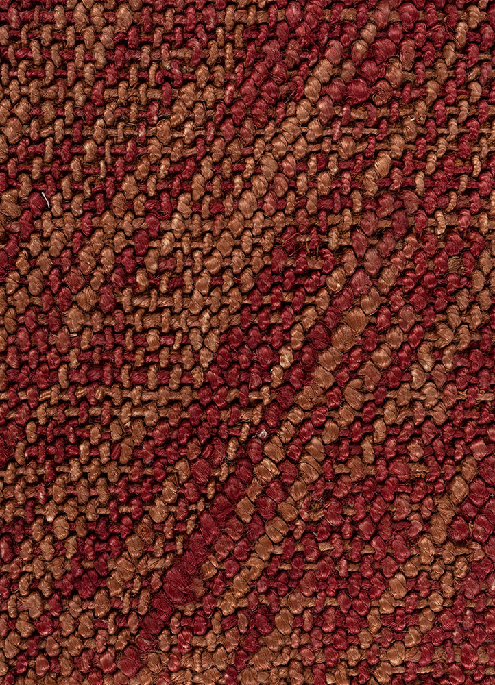 nomadic threads red and orange jute and hemp flat weaves Rug - CloseUp