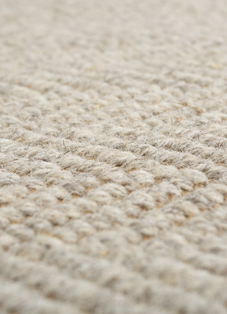 abrash grey and black wool flat weaves Rug - CloseUp