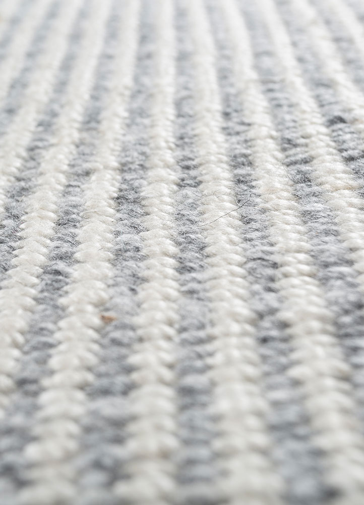 al fresco grey and black polyester flat weaves Rug - CloseUp