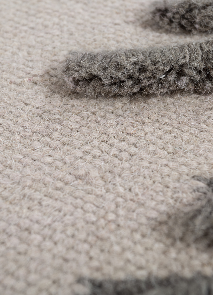 aprezo ivory wool flat weaves Rug - CloseUp