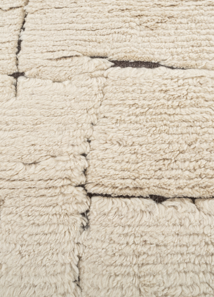 indusbar ivory wool flat weaves Rug - CloseUp