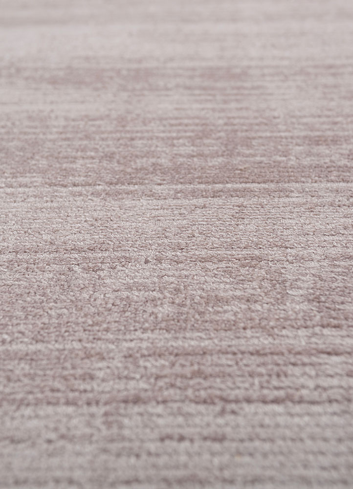 basis pink and purple viscose hand loom Rug - CloseUp