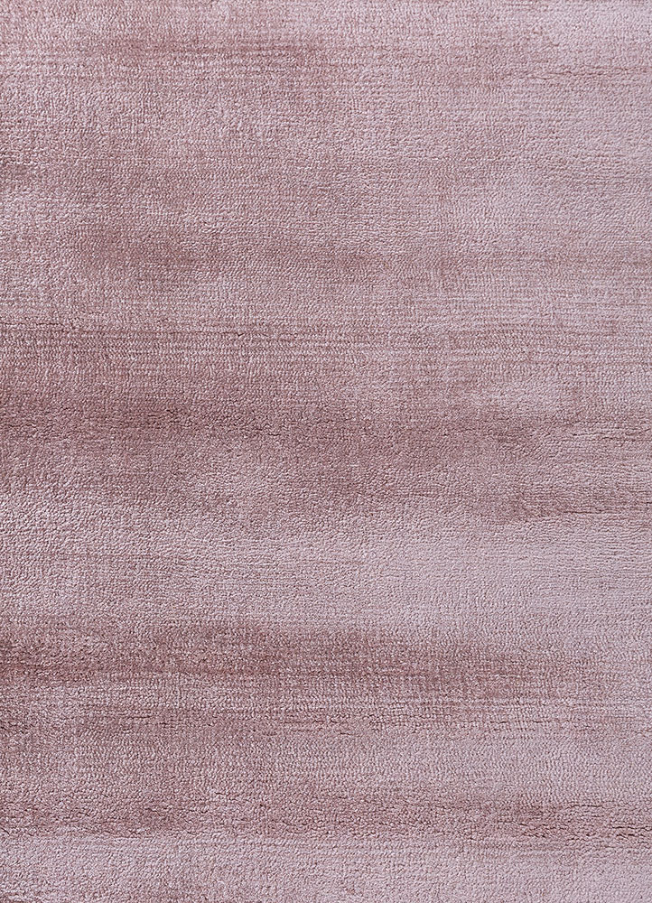 basis pink and purple viscose hand loom Rug - CloseUp