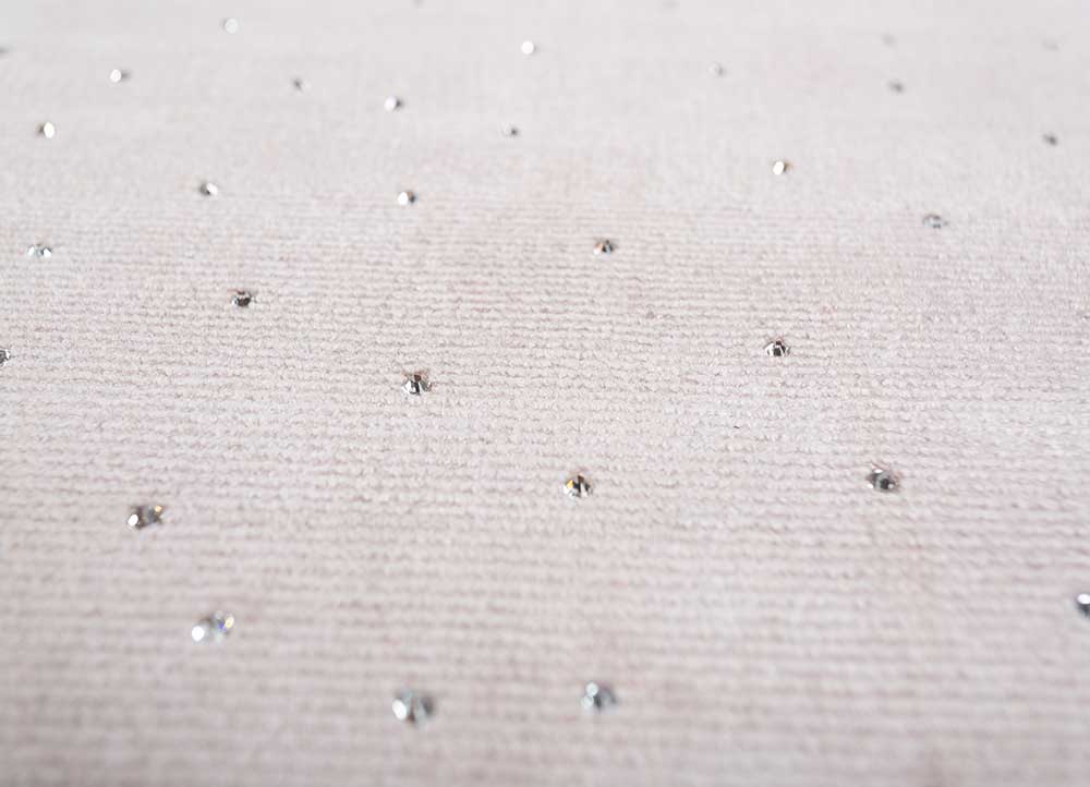 basis pink and purple viscose hand loom Rug - CloseUp