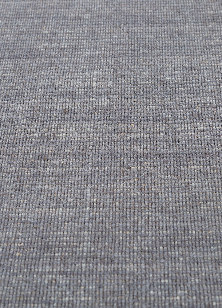 tesoro blue wool hand loom Rug - CloseUp