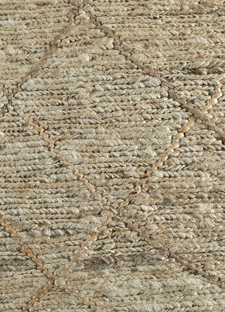 hula ivory jute and hemp hand knotted Rug - CloseUp