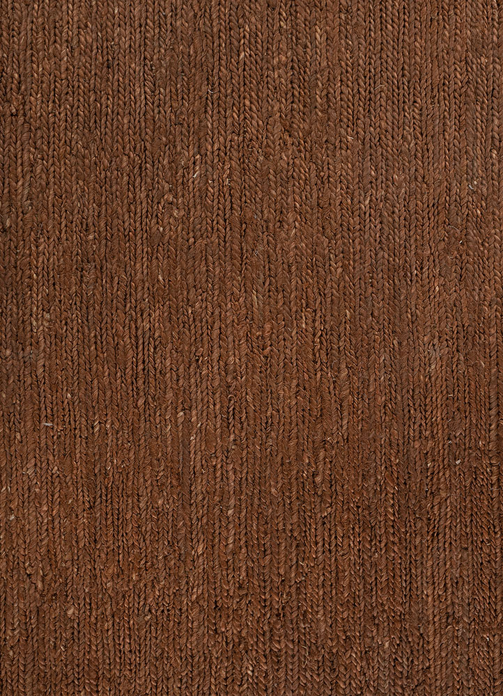 hula red and orange jute and hemp hand knotted Rug - CloseUp