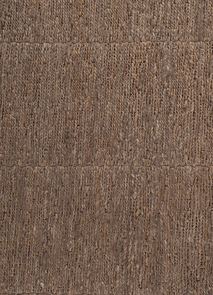 hula grey and black jute and hemp hand knotted Rug - CloseUp