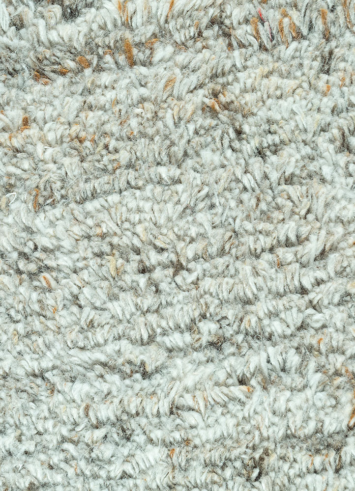 manifest grey and black polyester hand knotted Rug - CloseUp